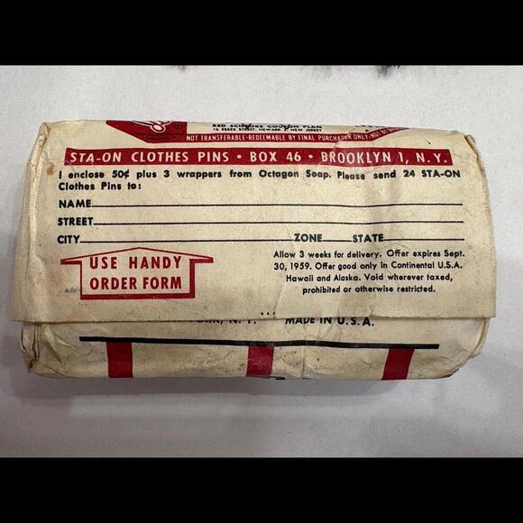 1950’s Vintage Colgates Octagon All Purpose Soap Large Size Discontinued, Coupon - Picture 4 of 8